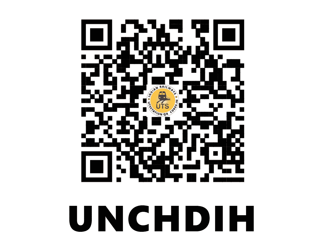 UTS QR Code for UNCHDIH - UND (NC - UTTAR PRADESH)